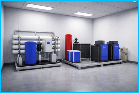 OC Water treatment system — reverse osmosis and disinfection hardware